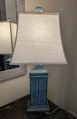 Seaside Ocean Blue 29" High Accent Table Lamp Coastal Beach House Nautical Decor
